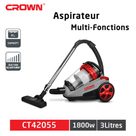 Aspirateur 3L 1800W CROWN