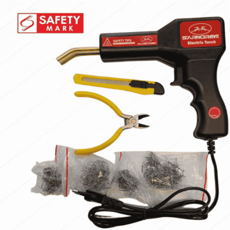 Kit de réparation plastique avec fer à souder électrique