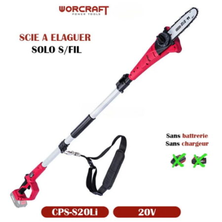 Scie À Chaine SOLO S/FIL 20V WORCRAFT
