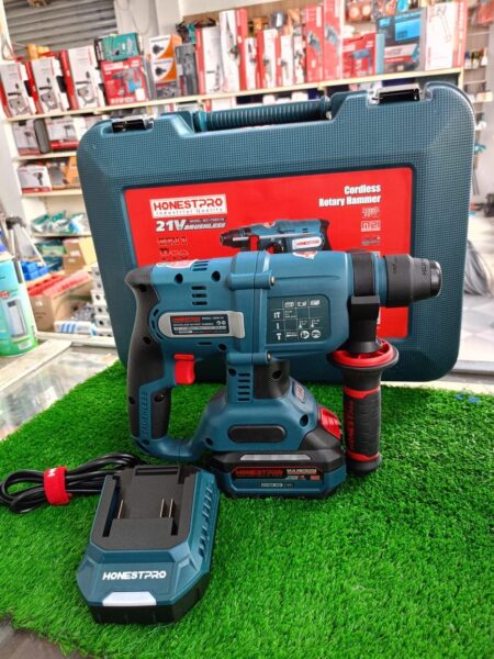 Marteau Perforateur Sans Fil Brushless 21V – HONESTPRO-مطرقة دورانية لاسلكية بدون فُرشاة 21 فولت
