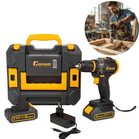 Perceuse Visseuse Sans Fil Conan 21V avec Double Batterie Lithium
