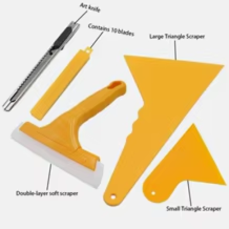 COUTEAU PVC 5PCS SILICON AUTOCOLANT