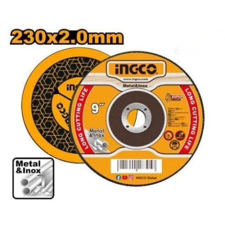 DISQUE METAL INOX INGCO 230MM