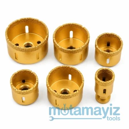 1 (20) طقم مناشير ثقب ماسية احترافي (6 قطع) - Jeu de scies à trou diamanté 6 pièces
