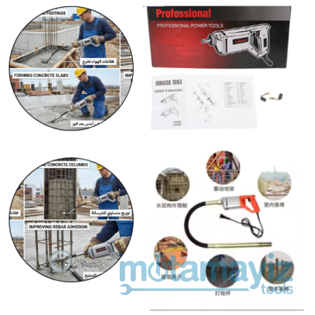 Meuleuse d’angle pneumatique DW 125 – 125 mm (9) Vibrateur à Béton Électrique Portable avec Flexible